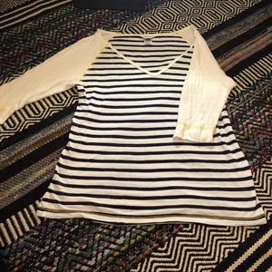 Hard Tail women’s 3/4 sleeve stripe baseball T-Shirt - Sz-M